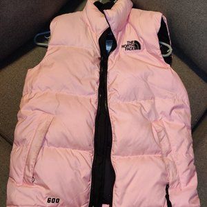 Pink the North Face 600 Down Puffer Vest Medium